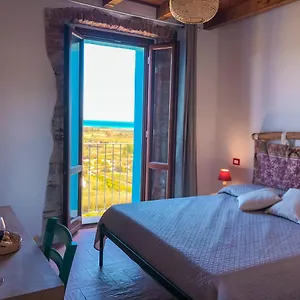  Bed & Breakfast Panoramic Fora E ' Muros With Sea View Common Terrace , Ammentos Italia